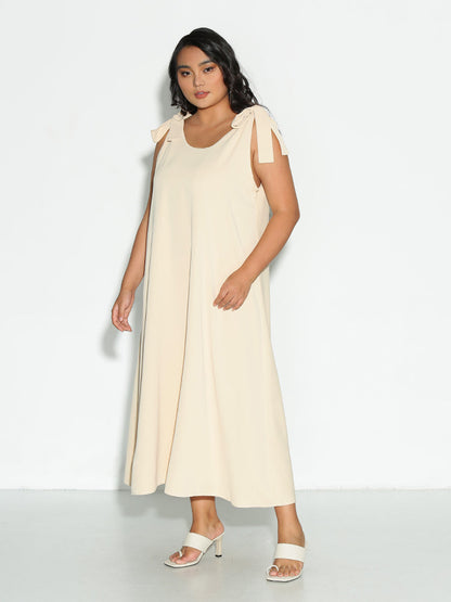 Bowknot Shoulder Dress