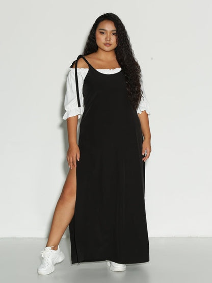 Frill Trim Off Shoulder Blouse