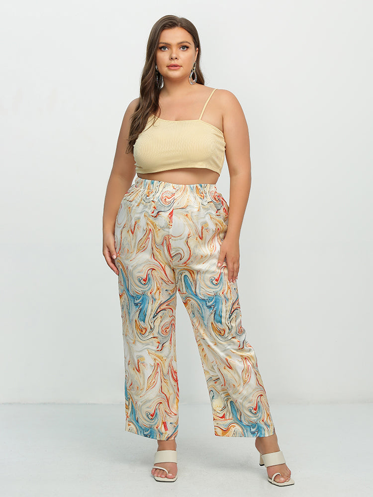Tie Dye Twisted Painting Pants