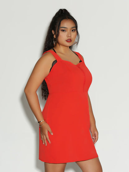 Zipper Front Backless Dress