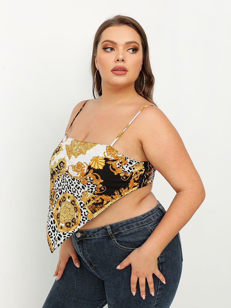 Leopard Print Bandana Tube Top