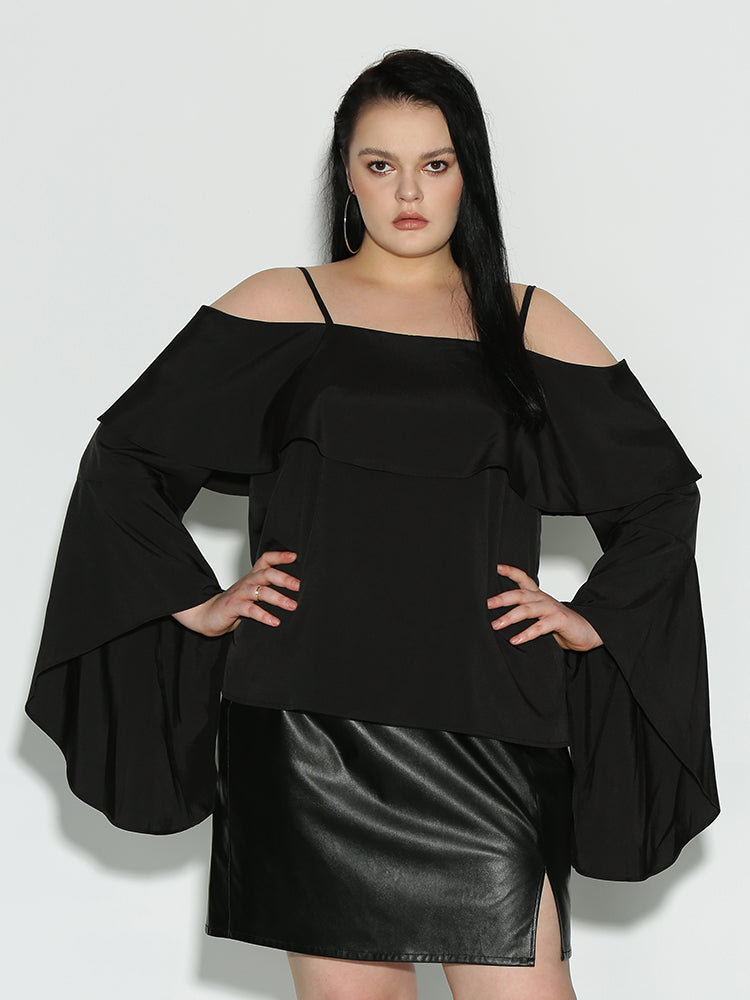 Off Shoulder Dolman Sleeve Top
