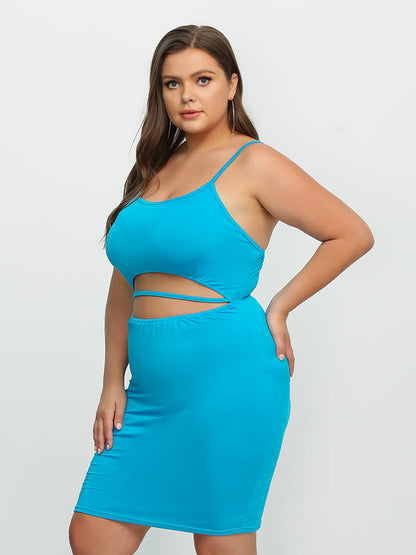 Cut Out Bodycon Midi Dress