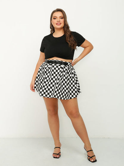 Checkerboard Mini Full Skirt