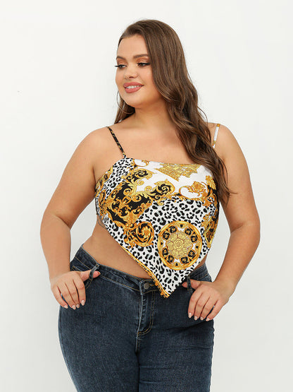 Leopard Print Bandana Tube Top