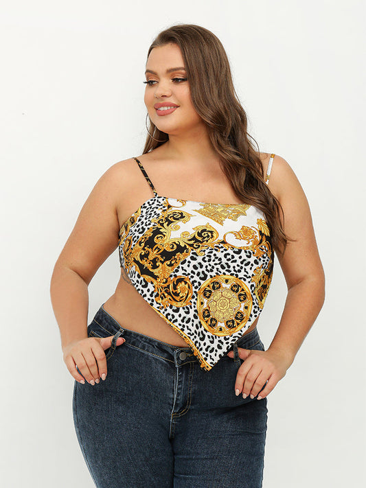 Leopard Print Bandana Tube Top