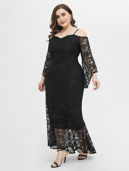 Lace Slim Fit Strapless Dress