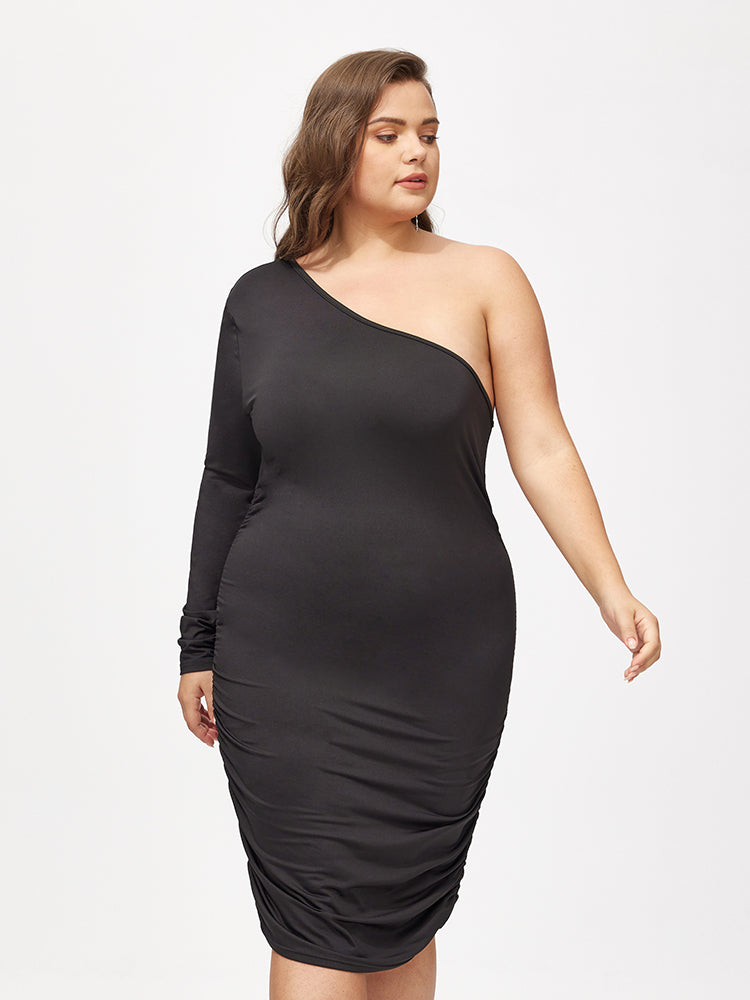 Asymmetrical One shoulder Dress