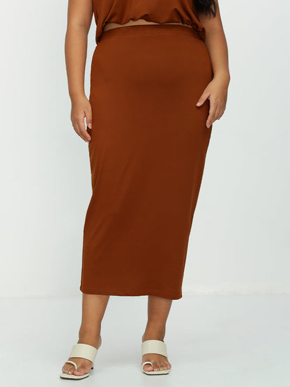 High Waist High Stretch Skirt