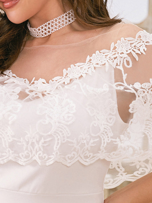 Floral Lace Patchwork Bodycon Dress