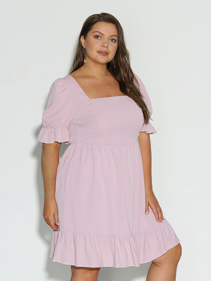 Tiered Puff Sleeve Dress
