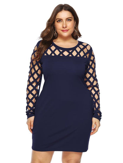 Hollow Out Slim Fit Dress