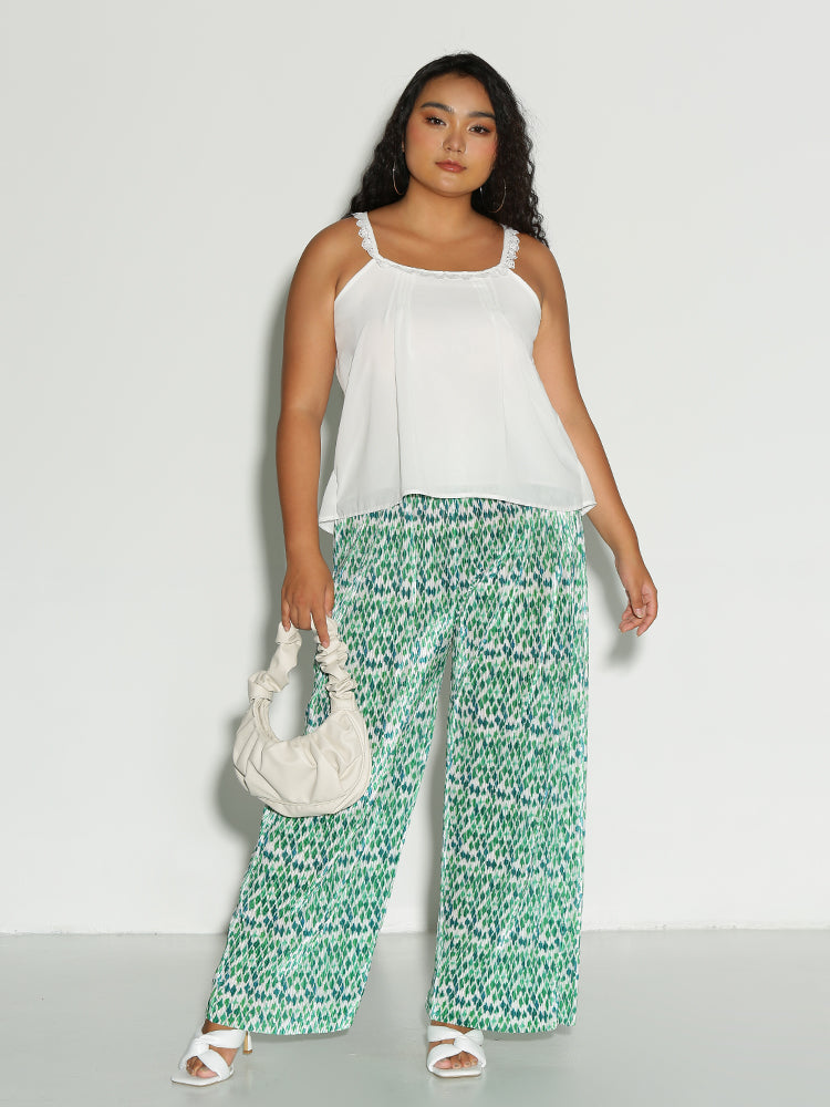 Knotted Back Lace T-Shirt