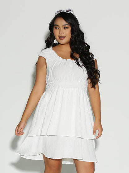 Ruffle Frill Trim Dress