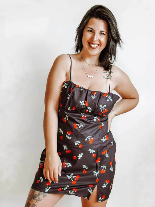 Cherry Print Cami Dress