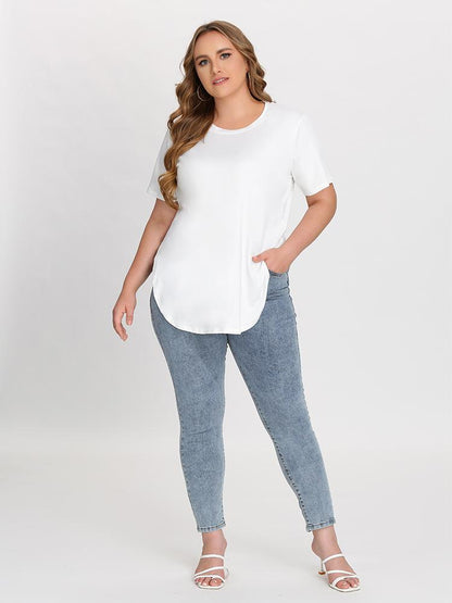 Solid Slit Side T-shirt