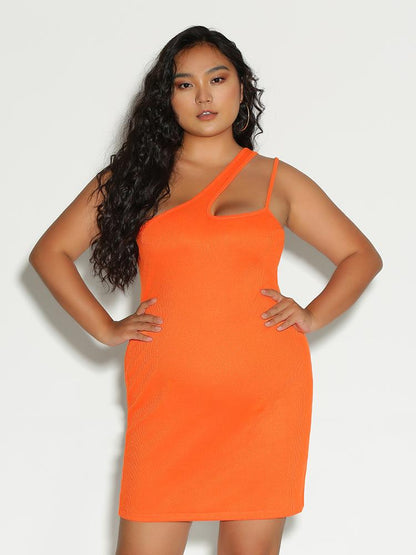 Cut Out One Shoulder Dress