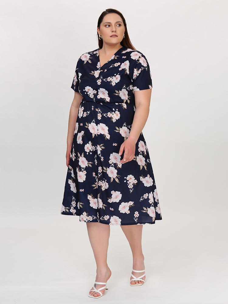 Floral A-line Dress