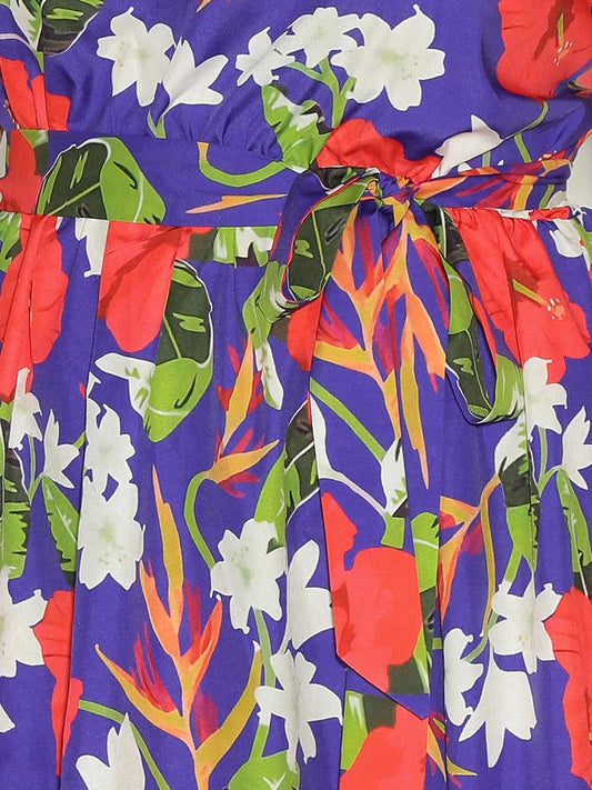 Floral Bow Tie Dress