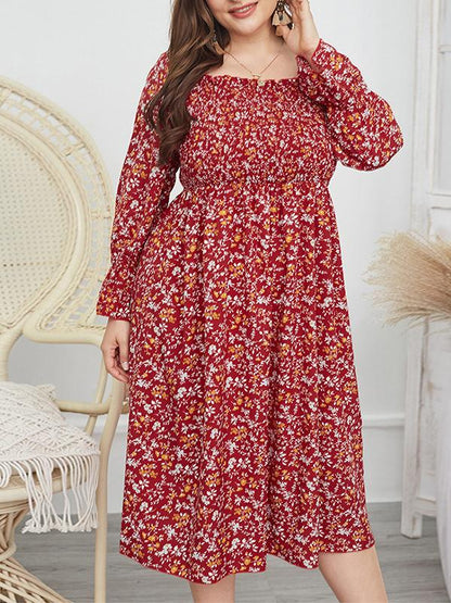 Backless Ditsy Floral Boho Dresses