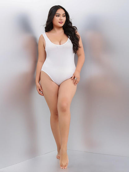 Backless Solid Bodysuit