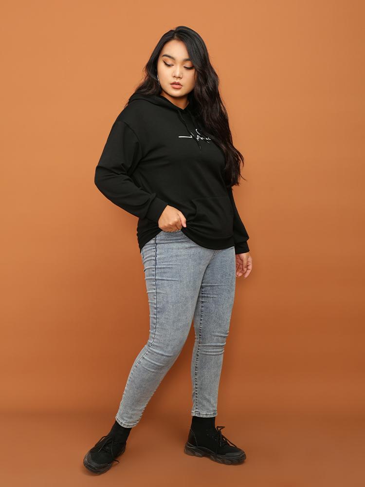 Cardiogram Love Print Hoodie