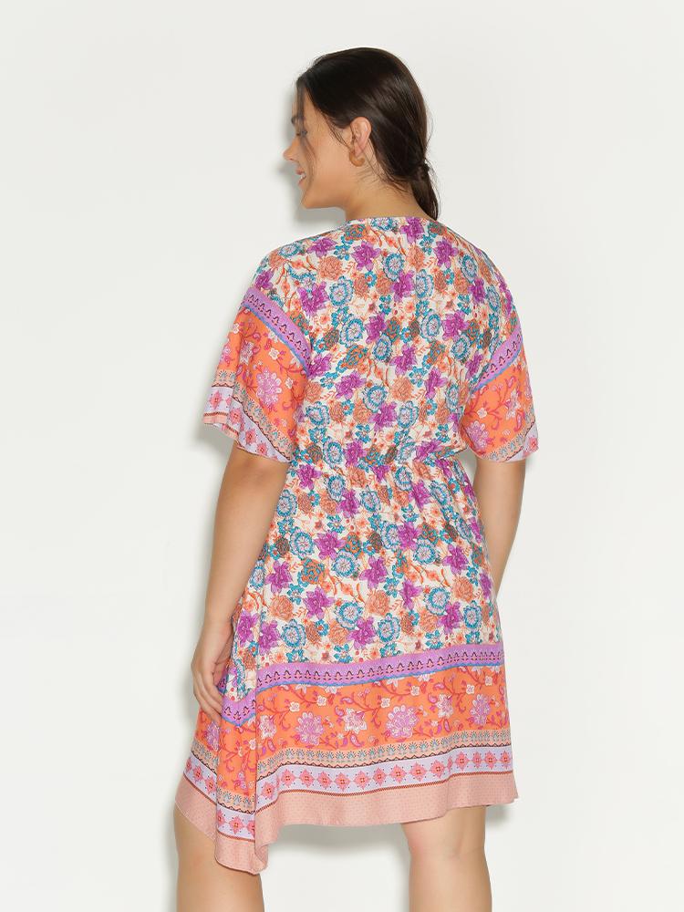 Tribal Ditsy Floral Dress