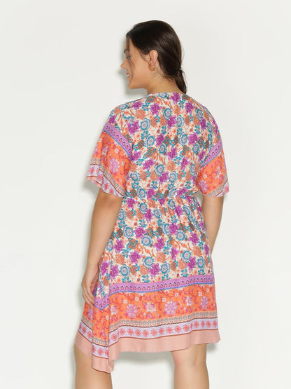 Tribal Ditsy Floral Dress