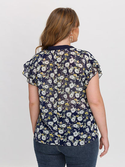 Daisy Knot Front Blouse