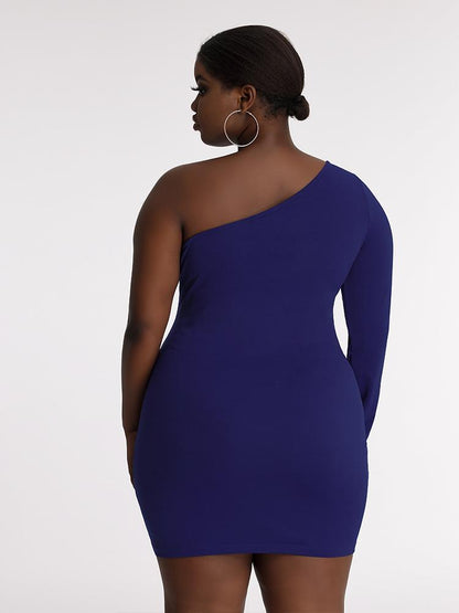 One Shoulder Cut Out Dress