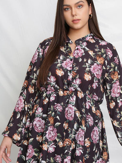 Balloon Sleeve Dress