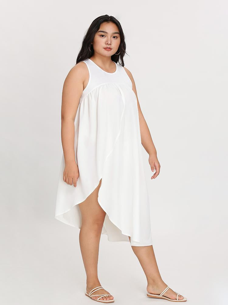 Split Irregular Hem Dress