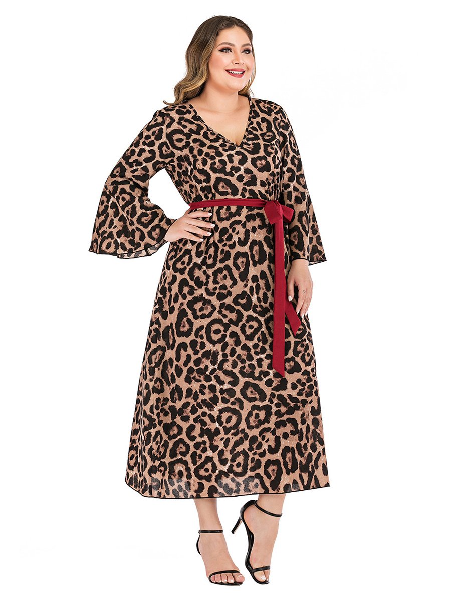 Leopard Knotted Dresses