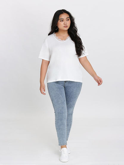 Lace Short Sleeve Tee