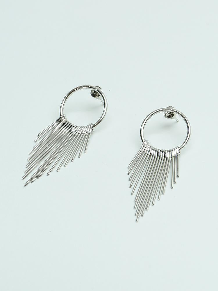 Chain Link Chandelier Drop Earrings