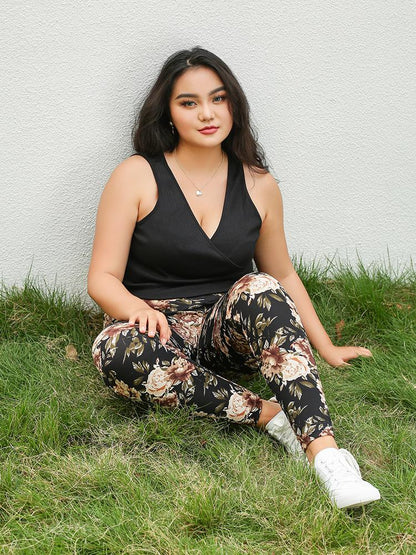 Lace Up Wrap Tank Top