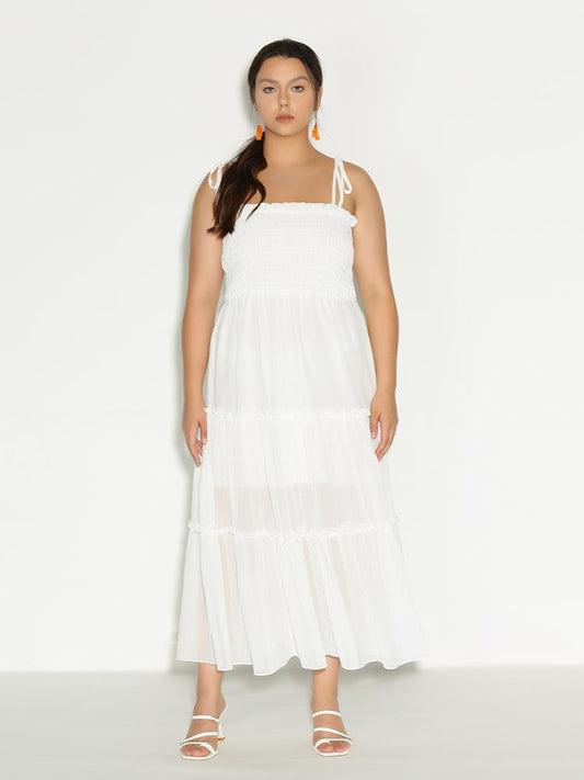 Knotted Shoulder Dress