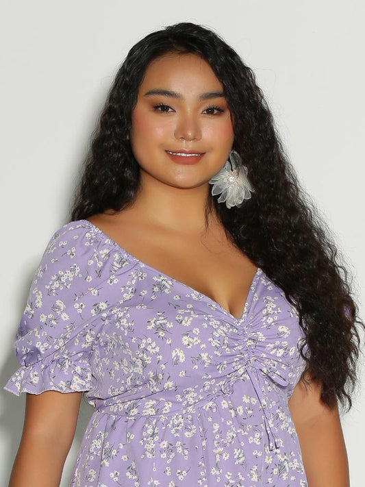 Ditsy Floral Knot Front Dress