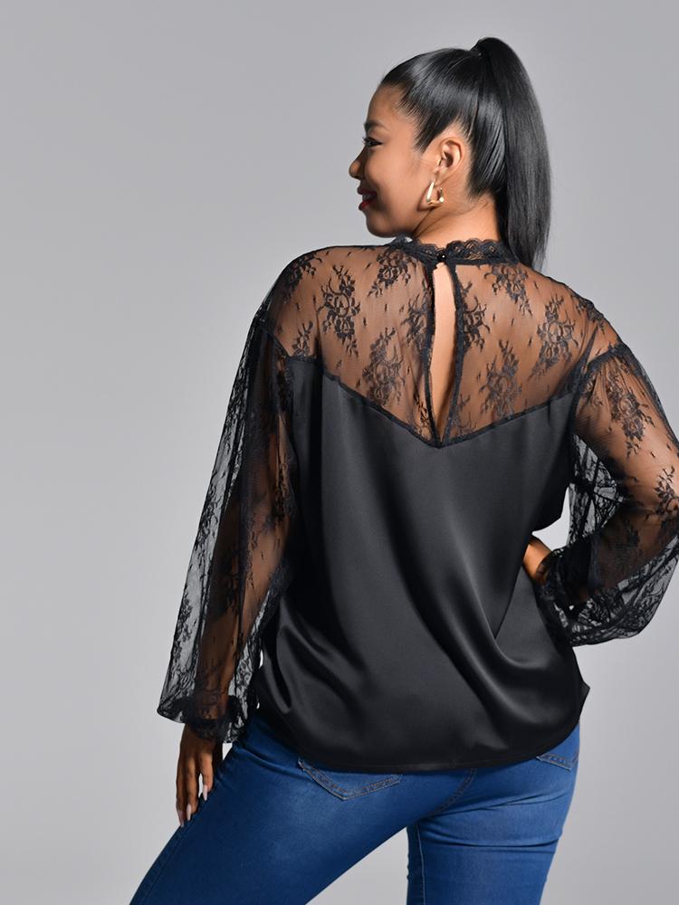 Lace Patchwork Blouse