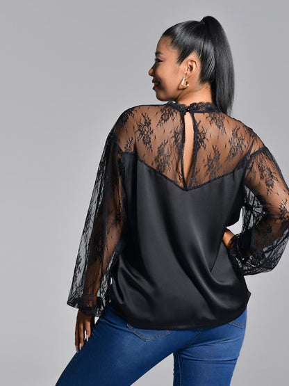 Lace Patchwork Blouse