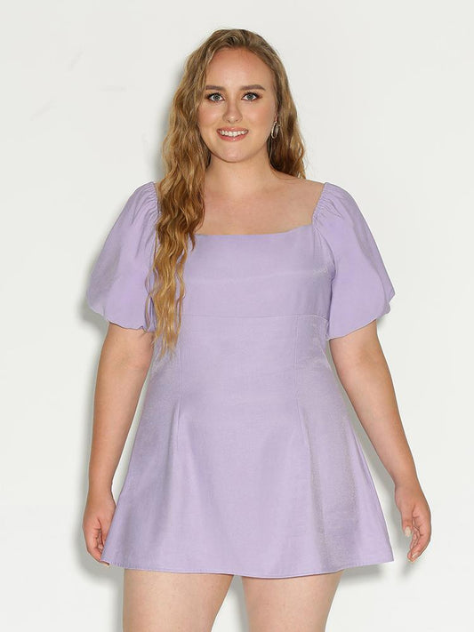 Elastic Shoulder Dress