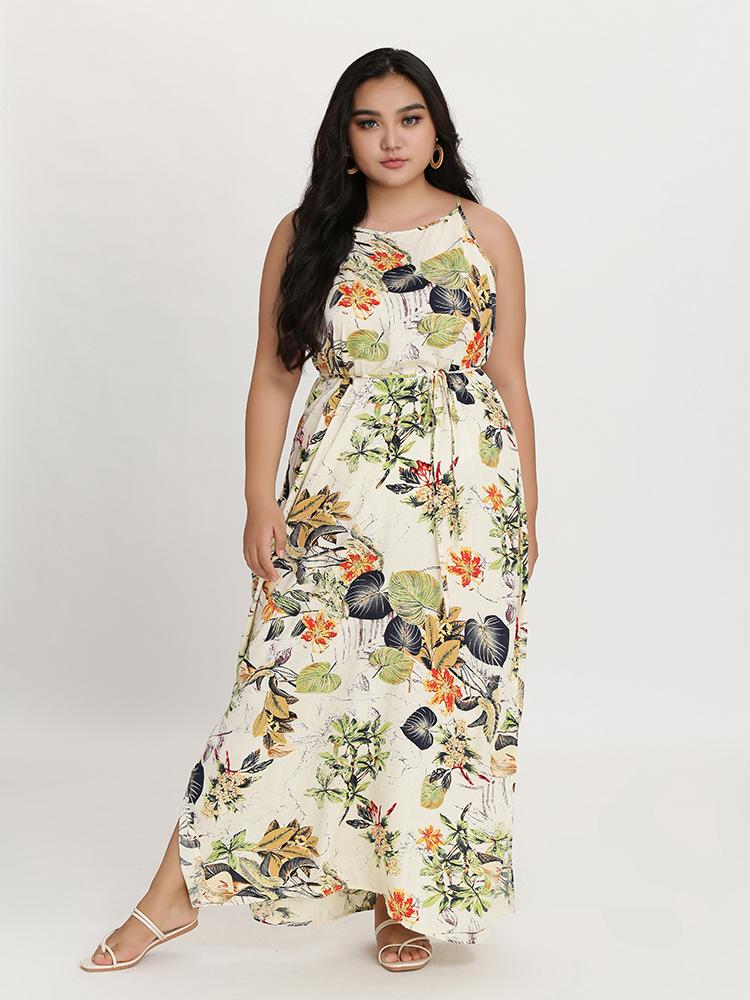 Spaghetti Strap Knotted Dress