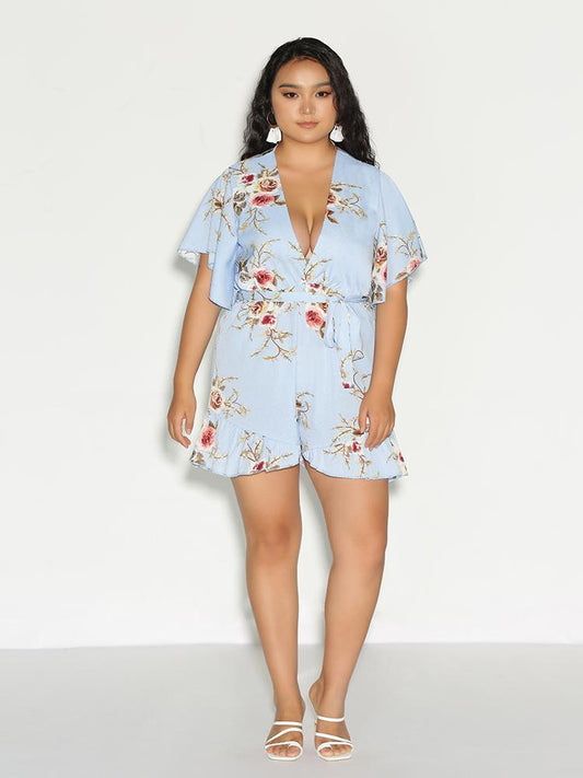 Dolman Sleeve Knot Romper