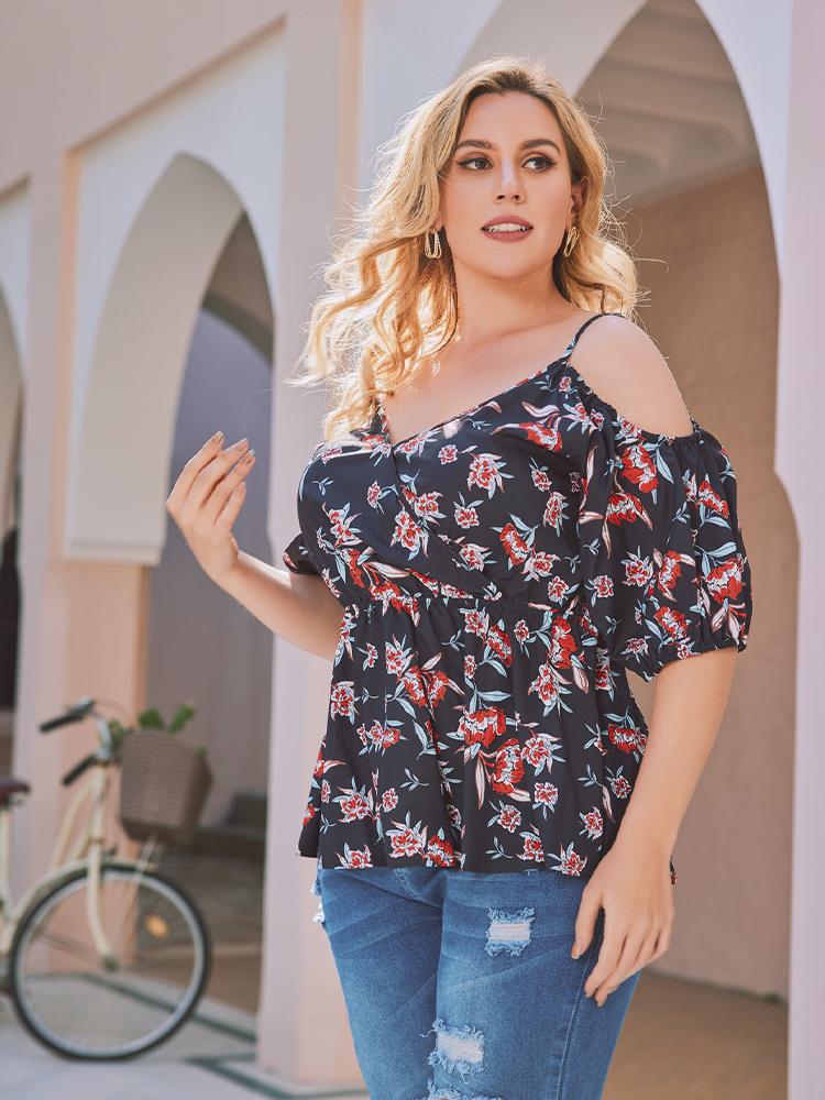 Floral Printed Camis Blouse