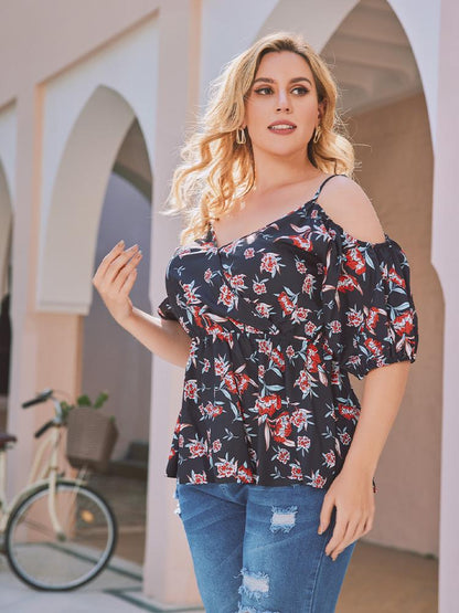 Floral Printed Camis Blouse