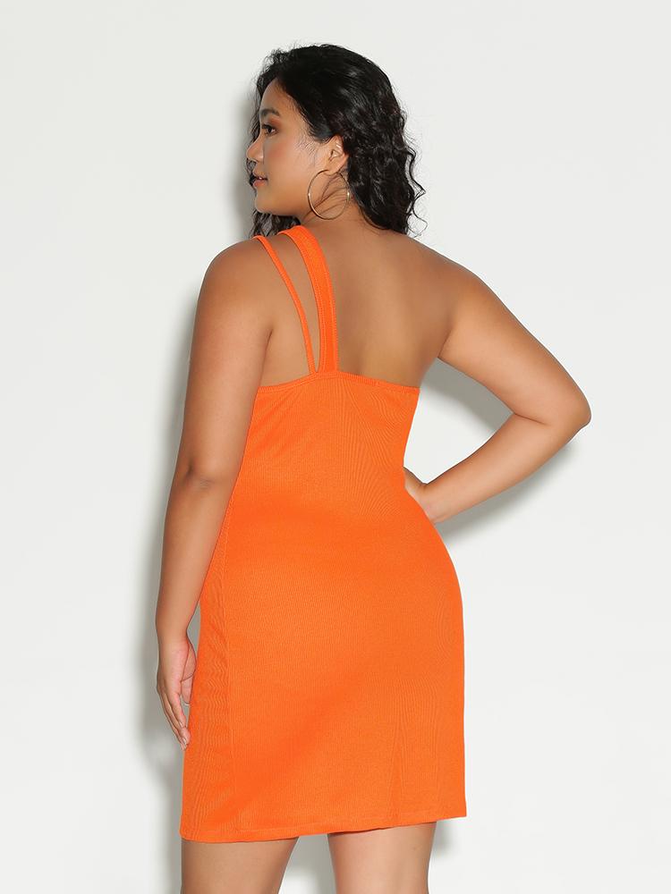 Cut Out One Shoulder Dress