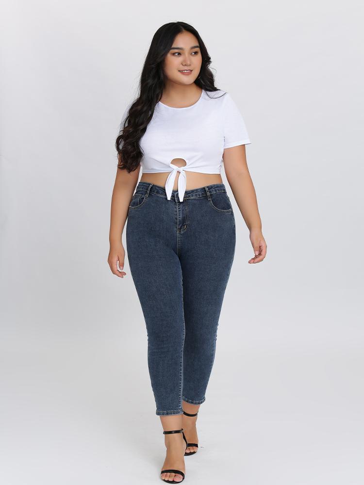 Ivory Knotted Crop Top