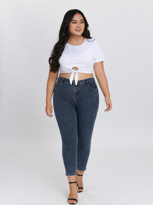 Ivory Knotted Crop Top