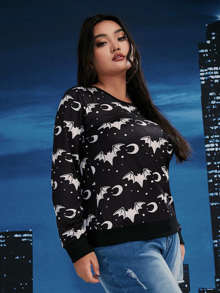 Bat and Moon Sweatshirt