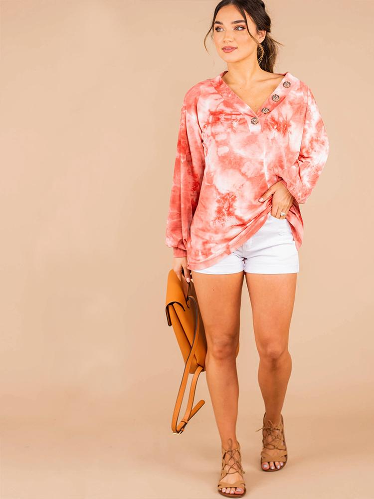 Tie Dye Button Tops